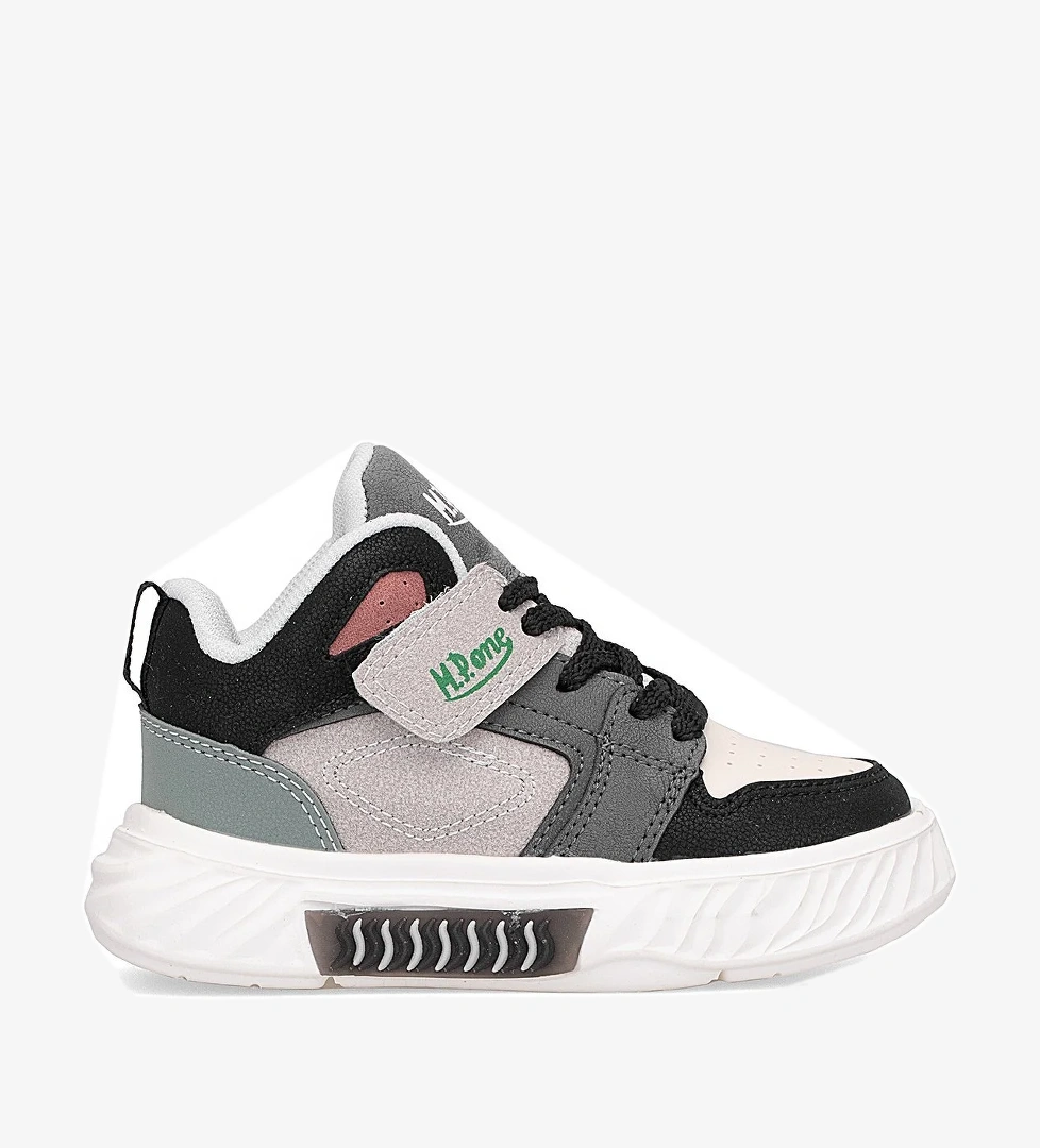 252-3510PT Patik Erkek Çocuk Yürüyüş Ayakkabısı Siyah - Gri - Görsel 1