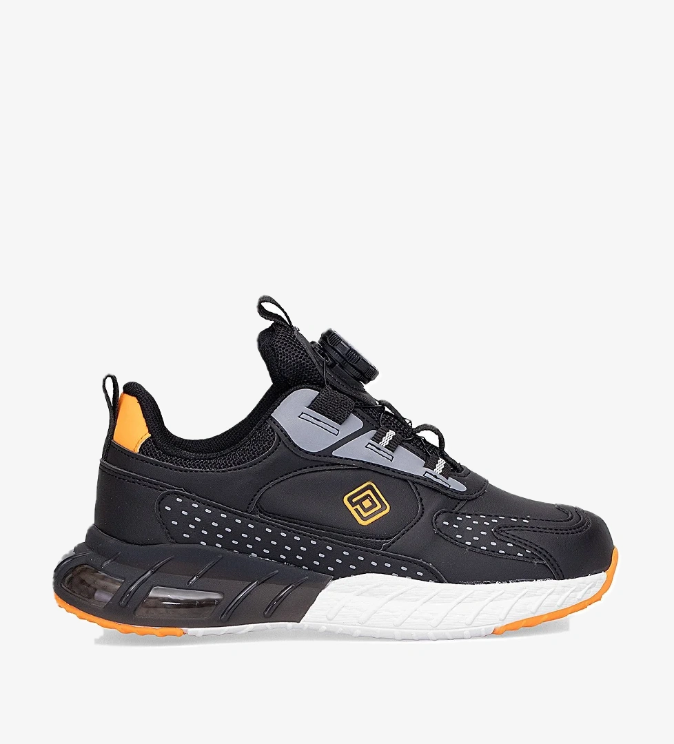 FK25-2024 Filet Erkek Çocuk Yürüyüş Ayakkabısı Siyah - Turuncu - Görsel 1