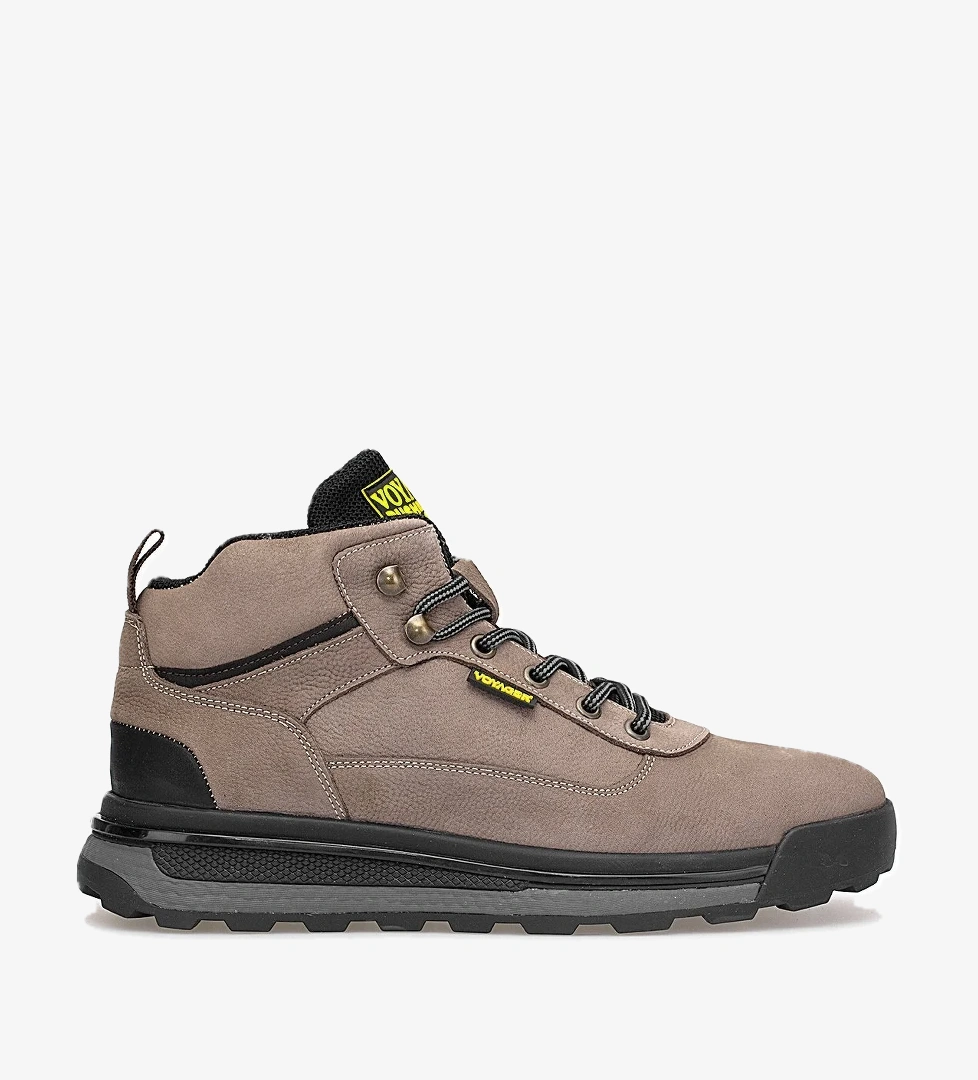 Voyager 6973 Erkek Hakiki Deri Düz Bot Siyah Vizon model görseli