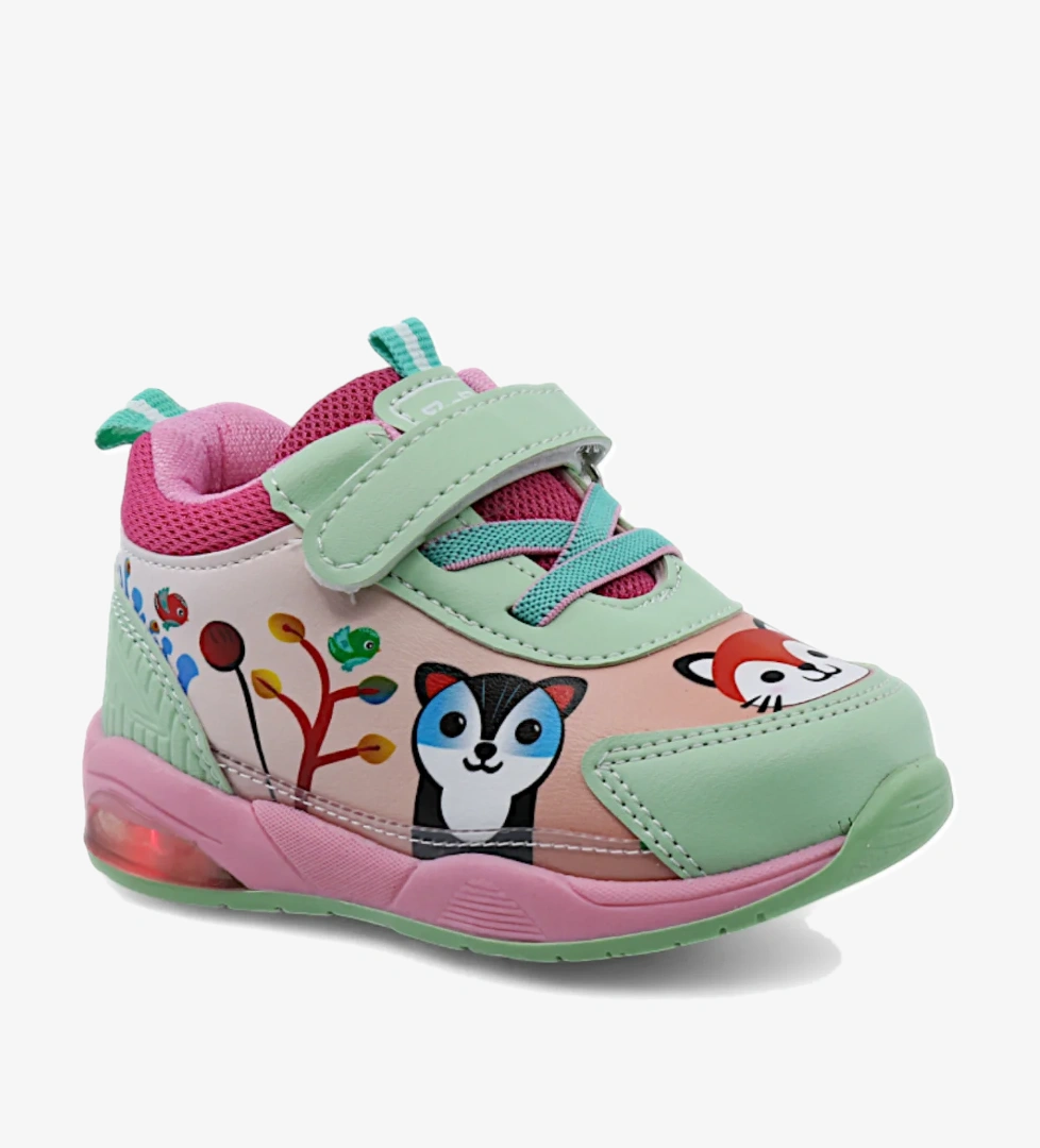 ZıpZıp Ortopedik Hafif Yuva Kreş Ev Unisex Işıklı Çocuk Spor Ayakkabı