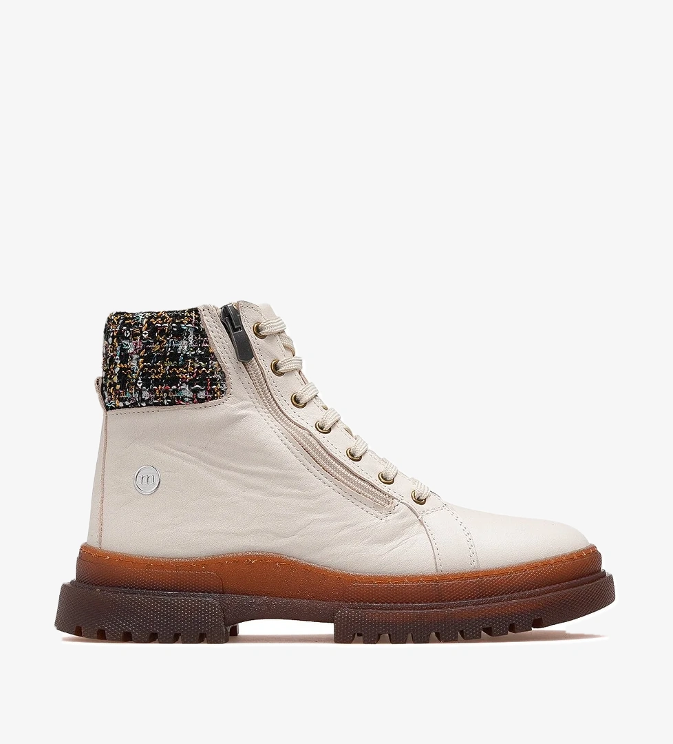 Kadın Hakiki Deri Postal Günlük Bot 25k D25kb-8055 Z Bej