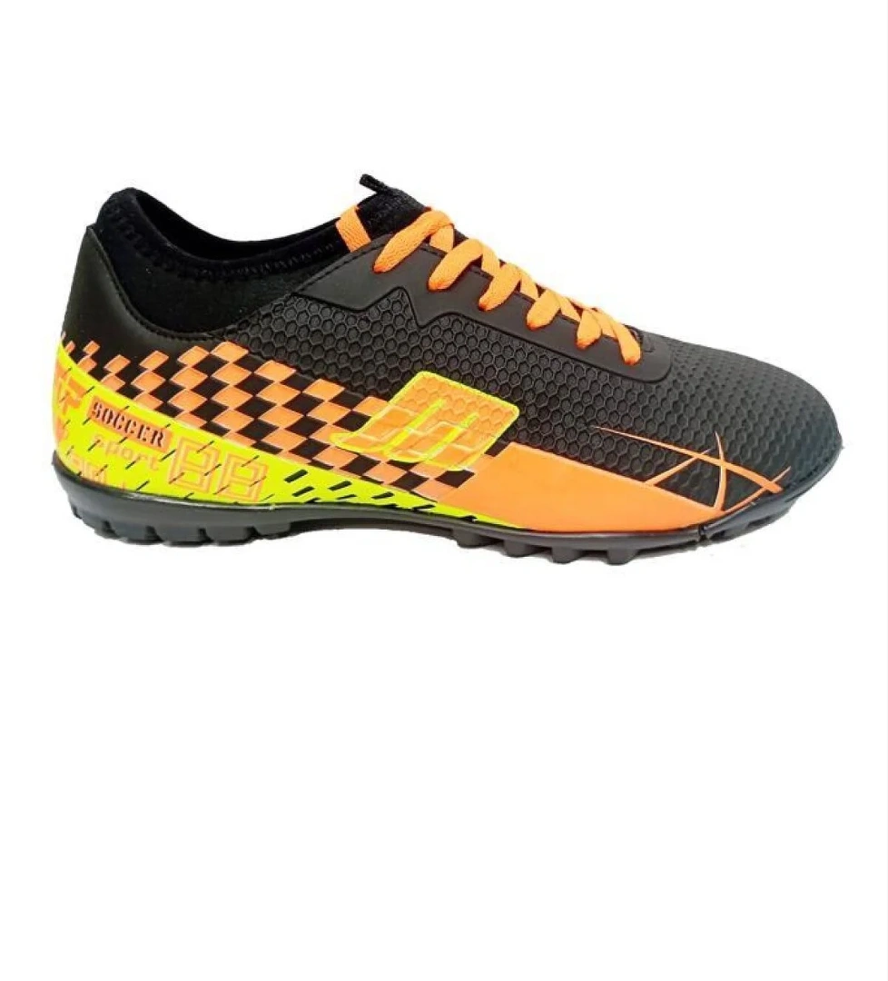 1138 MR Futbol Halı Saha Kramponu 40-44 Siyah Turuncu - Görsel 1