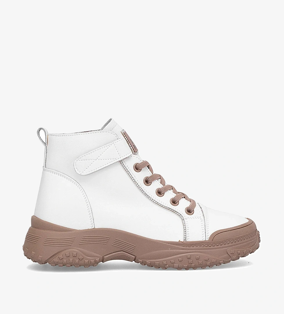 Guja 25K310-5 Kadın Hakiki Deri Sneaker Bot Bej model görseli