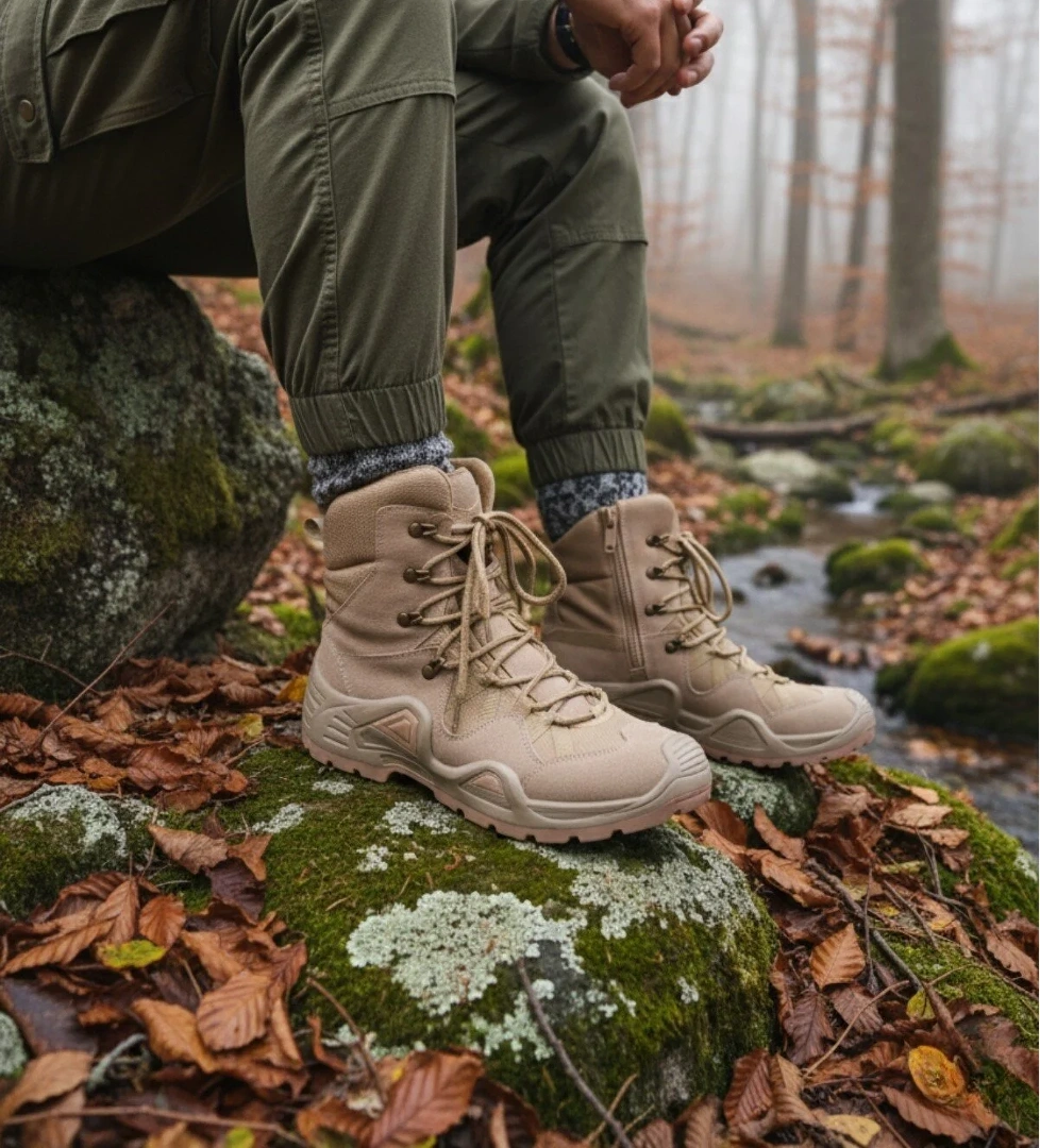 RANGER Tactical Askeri Fermuarlı ve Bağcıklı Postal Çöl Botu - Görsel 1