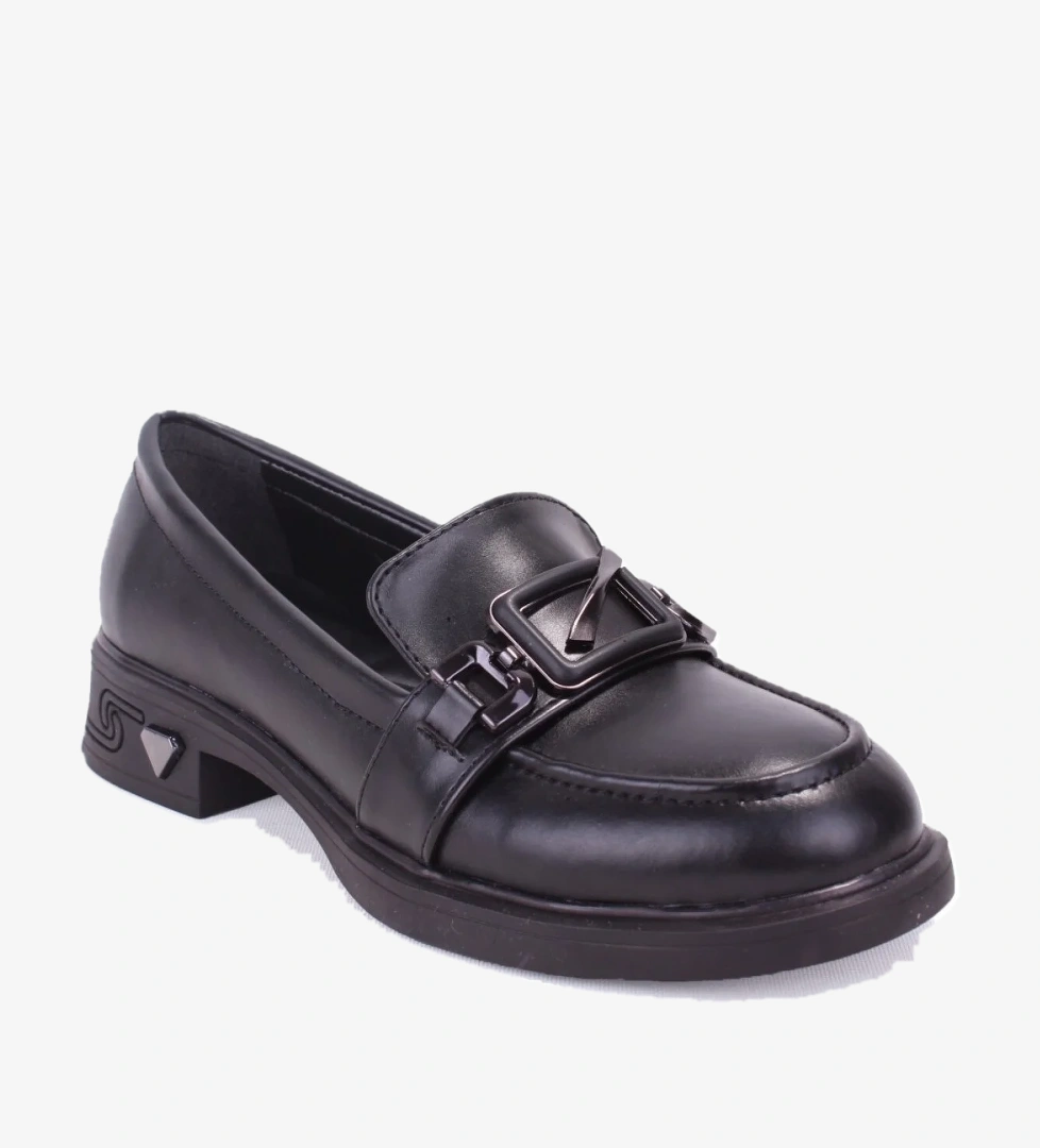 Dagoster DZA07-1270309 Siyah Günlük Loafer Kadın Ayakkabı model görseli