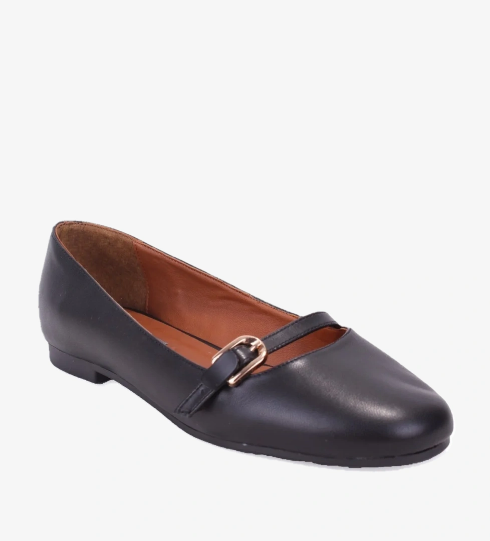 Dagoster Dza07-108526454 Kahve Siyah Günlük Babet Kadın Ayakkabı model görseli