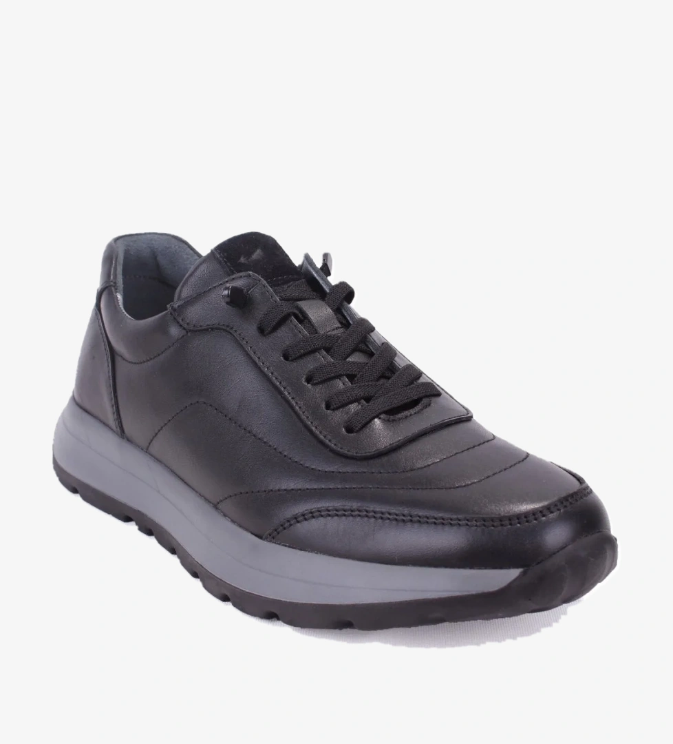 Dagoster DMA08-515 Siyah Ortopedik Günlük Erkek Deri Ayakkabı model görseli