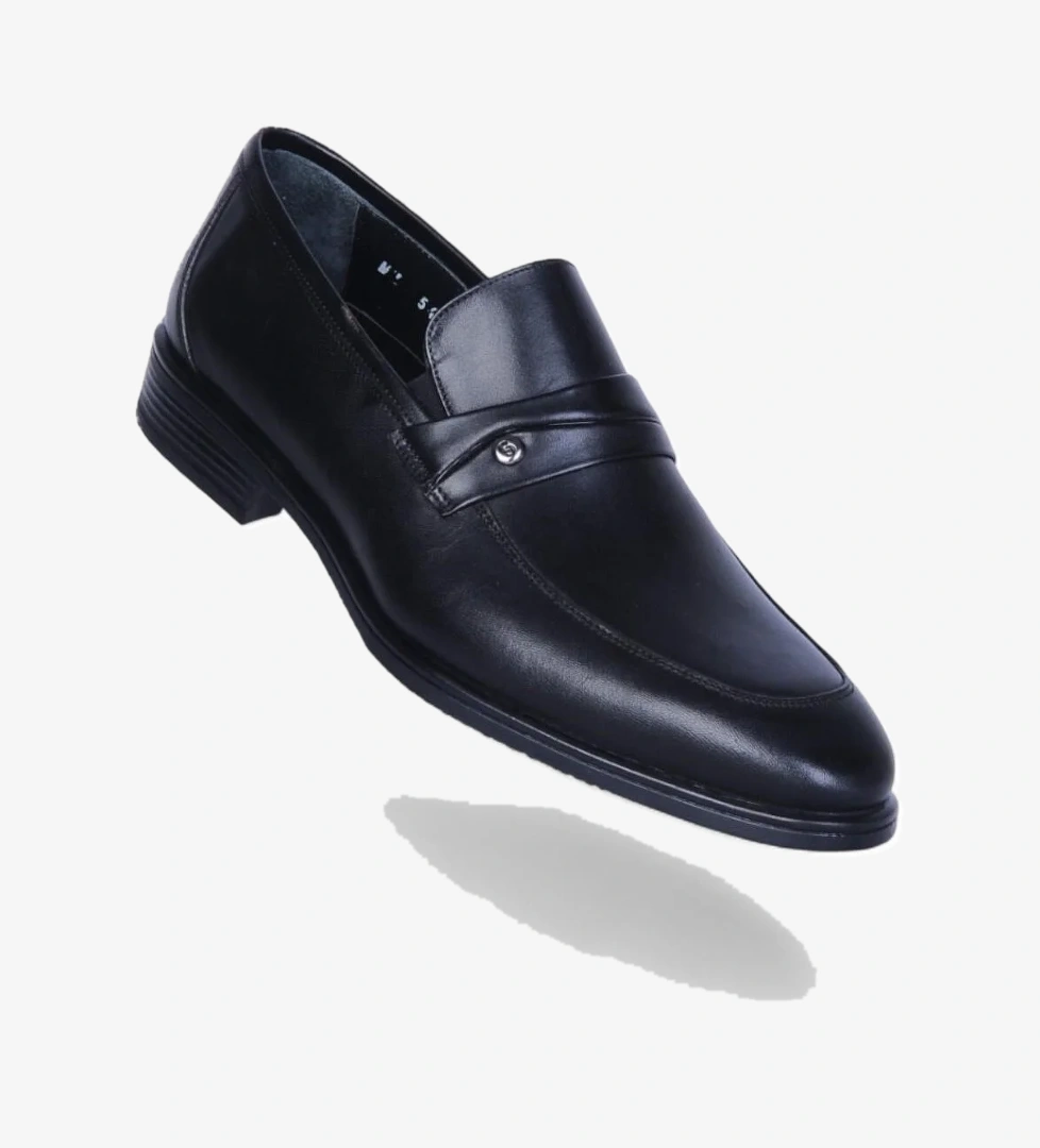 Censay 549 Siyah Antik Kauçuk %Deri Erkek Klasik Ayakkabı model görseli