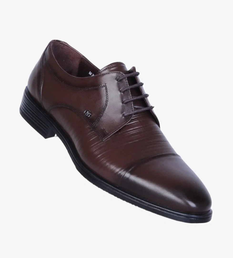 Censay 526 Kahve Antik Kauçuk %Deri Erkek Klasik Ayakkabı model görseli