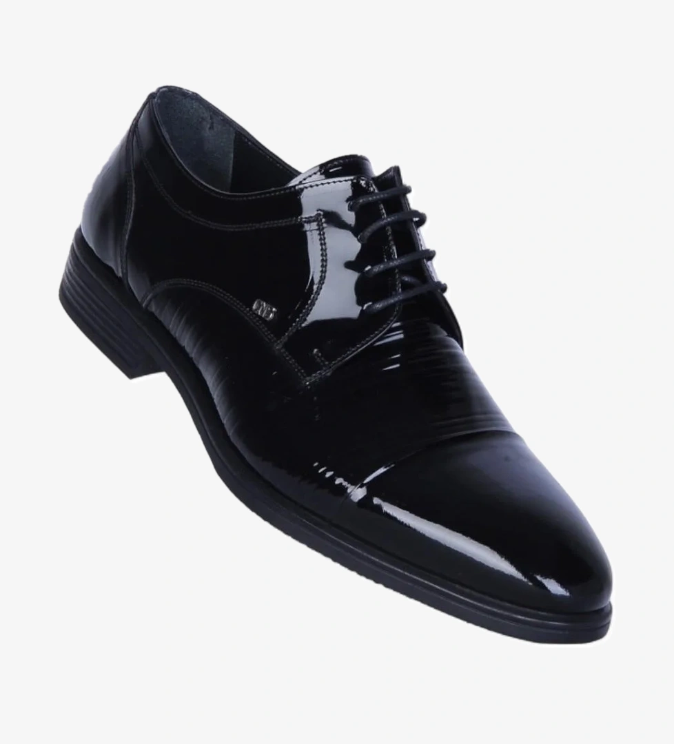 Censay 526 Siyah Rugan Kauçuk %Deri Erkek Klasik Ayakkabı model görseli