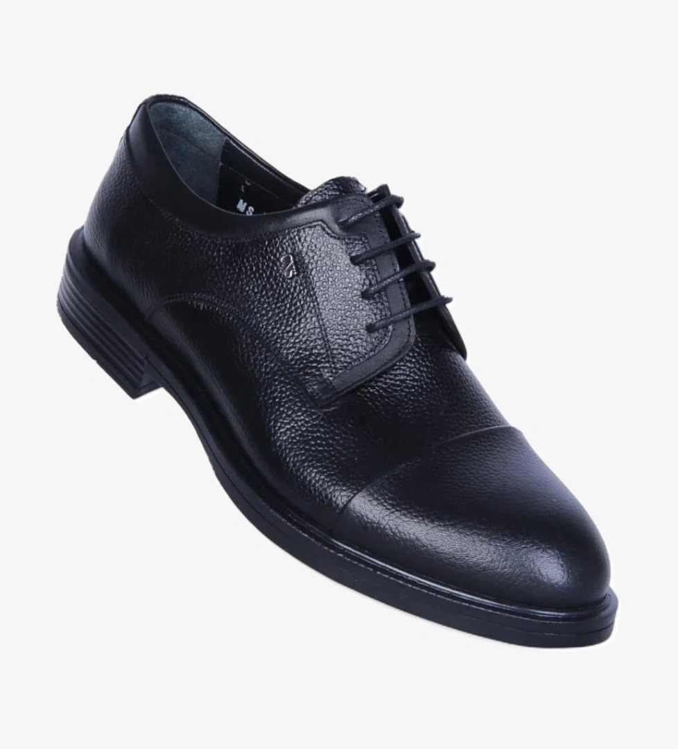 Censay 321 Siyah Zigana Kauçuk %Deri Erkek Klasik Ayakkabı model görseli