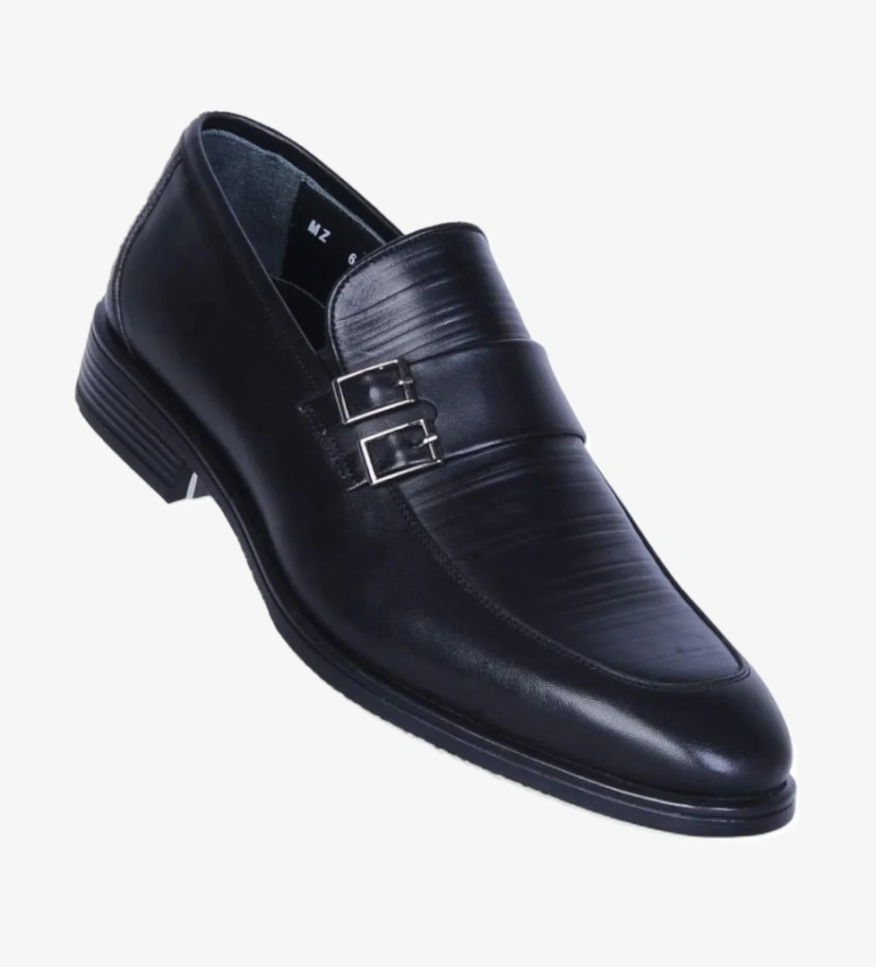 Censay 631 Siyah Antik Kauçuk %Deri Erkek Klasik Ayakkabı model görseli