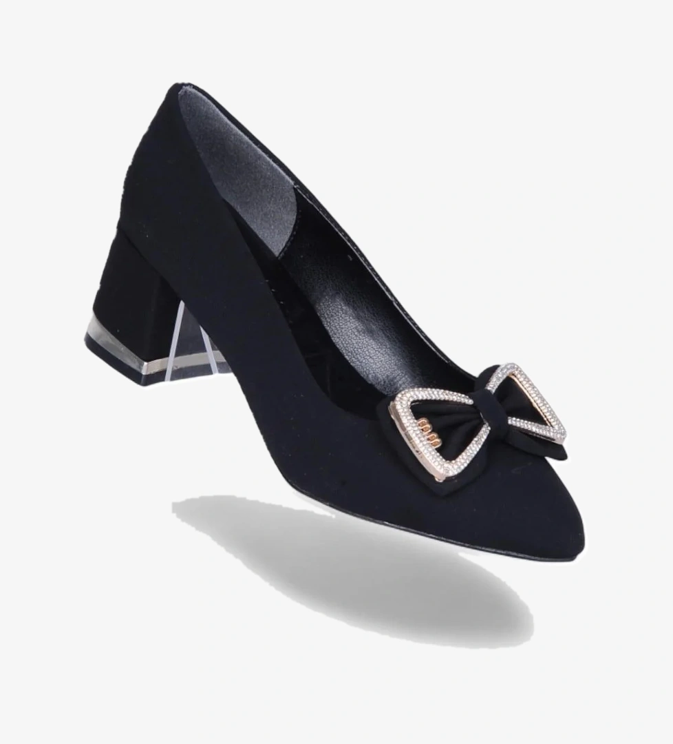 Scarletta S17 Siyah 7Cm Kadın Topuklu Ayakkabı model görseli