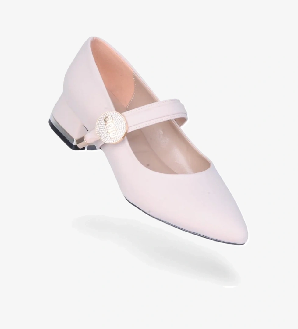 S11 Saten 3Cm Kadın Topuklu Ayakkabı - Görsel 1