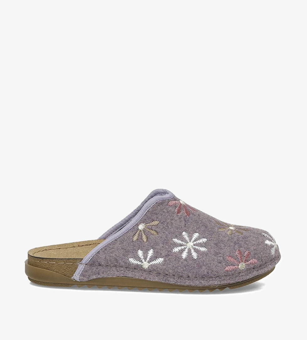 609029.Z5PR Lila Kadın Ev Terliği - Görsel 1