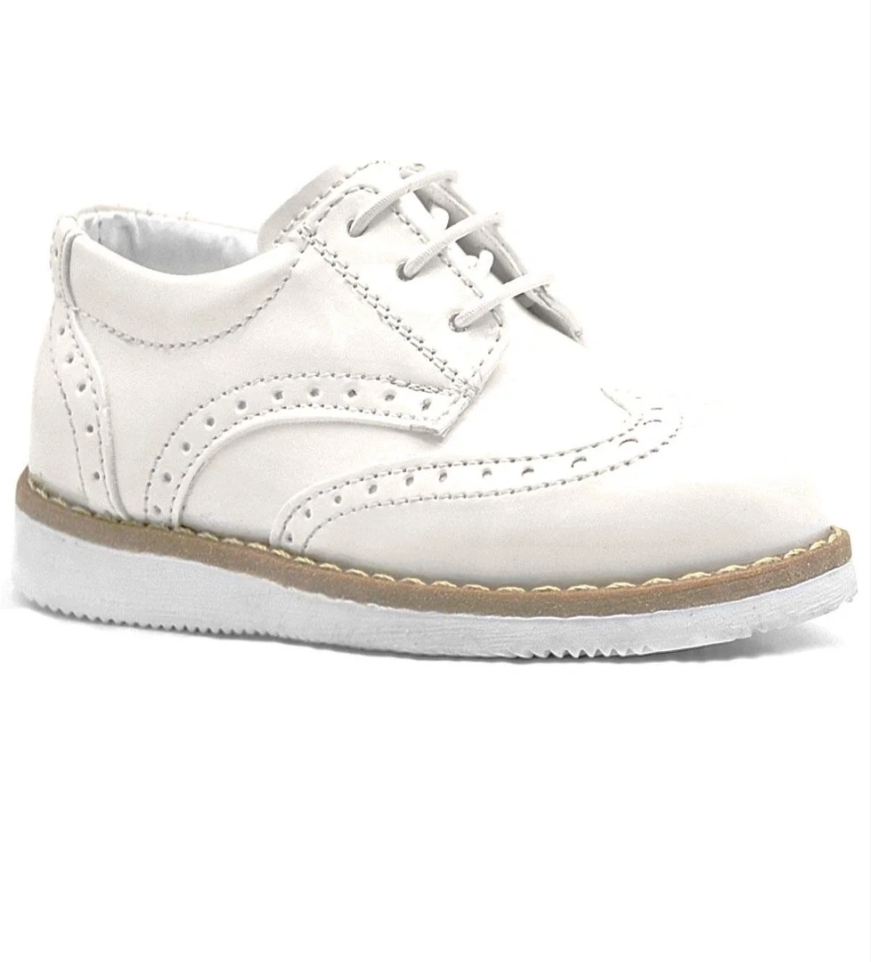 Rakerplus Krem Rugan Bağcıklı Erkek Bebek Klasik Ayakkabı model görseli