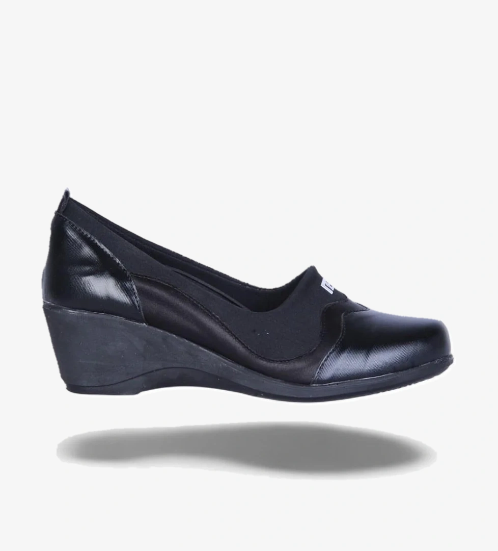 Ayakcenter Vollex Vl3 Siyah 7Cm Kadın Dolgu Topuklu Ayakkabı model görseli