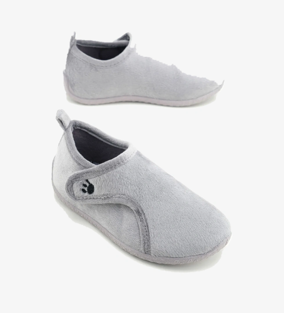 Kışlık Kız Çocuk Rahat Taban Cırt Cırtlı Ayarlanabilir Ev Okul Kreş Panduf Ayakkabı - Görsel 1