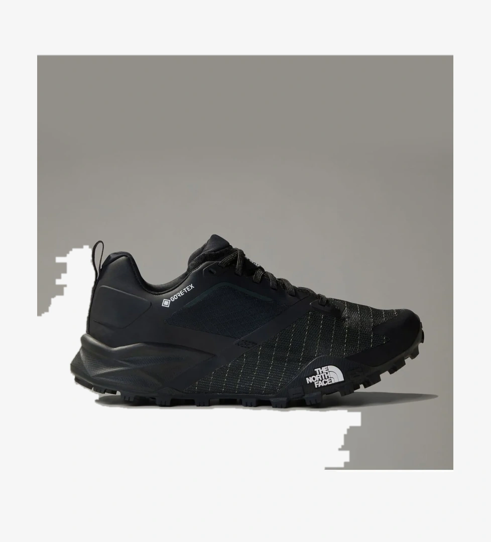 The North Face Offtrail Goret Erkek Siyah Yeşil Koşu Ayakkabısı model görseli