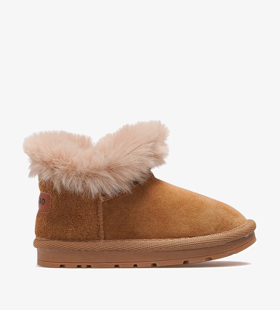 Func Kız Çocuk Tüylü Günlük Bot 25k Buck3062 Camel