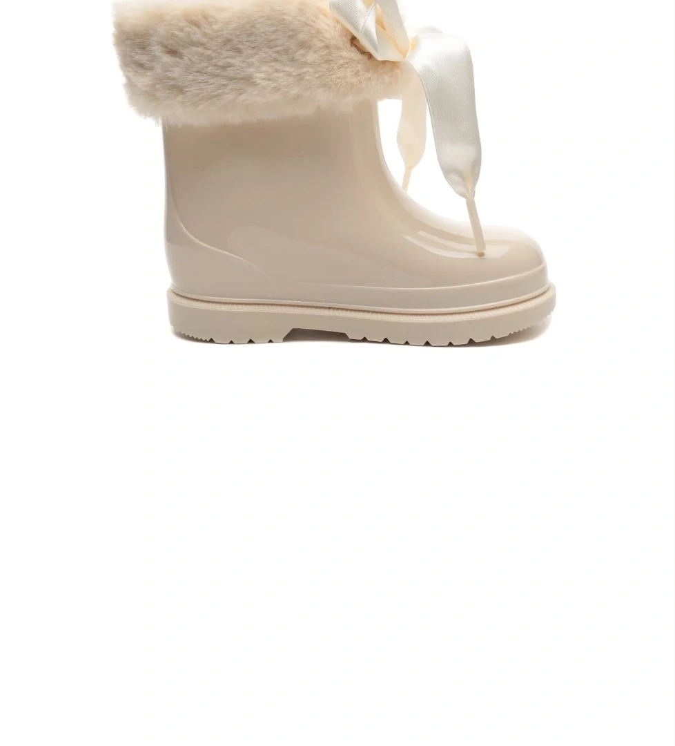 W10258 Bımbı Soft Kız Bej Bot W10258-igr244