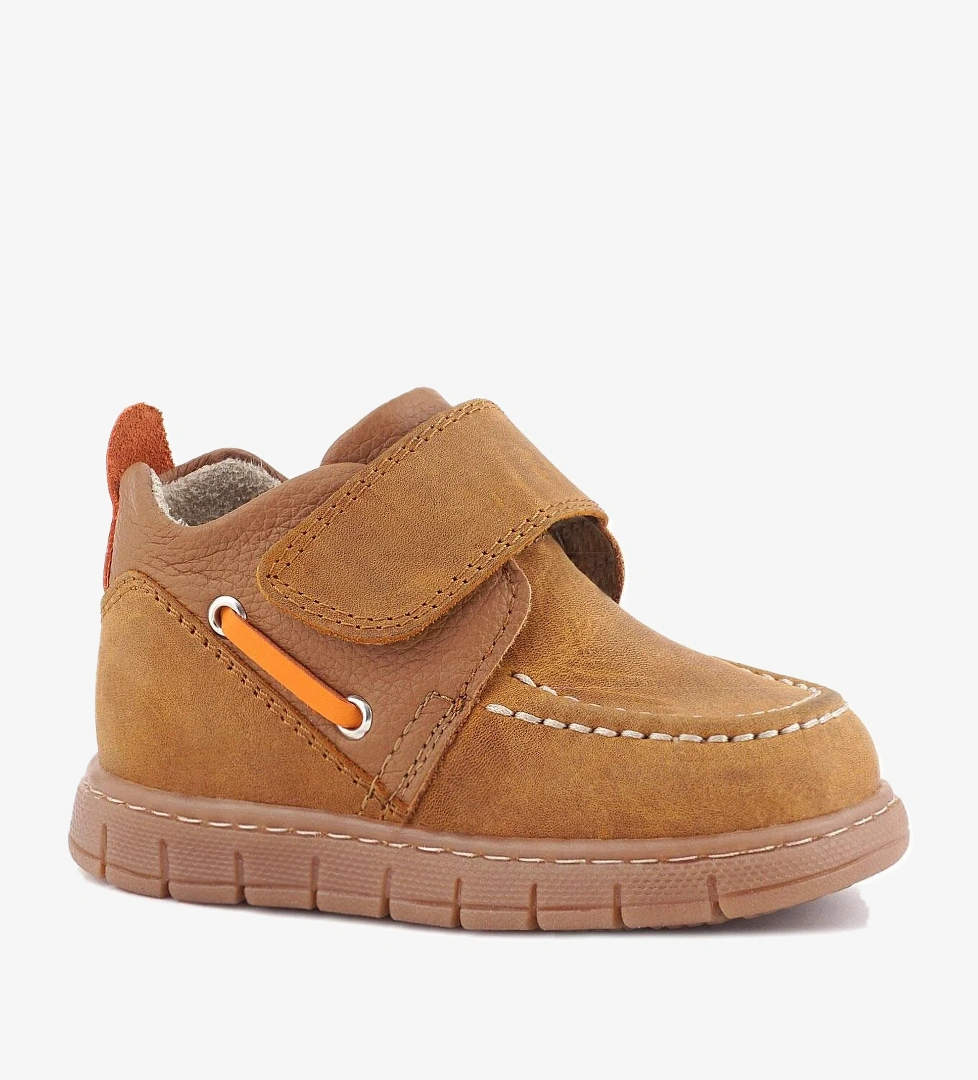 Rakerplus Hakiki Deri Taba Turuncu Cırt Cırtlı Bebek Bot model görseli