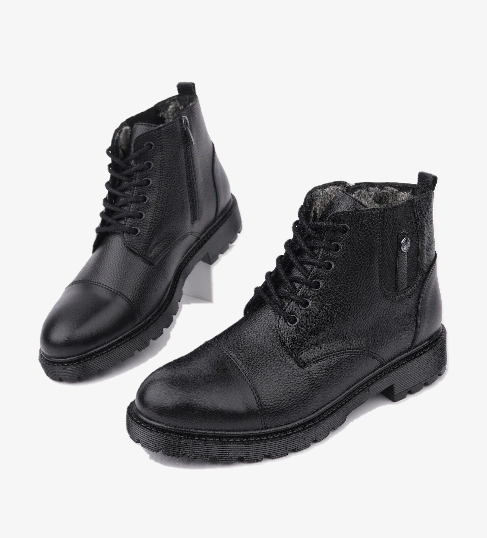 RAFA Fermuarlı Bağcıklı Kürklü Erkek Bot