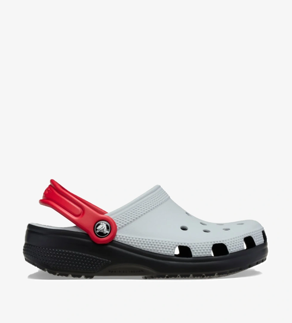 Crocs Classic Retro Sport Clog K Çocuk Sabo Terlik Mavi Gri model görseli
