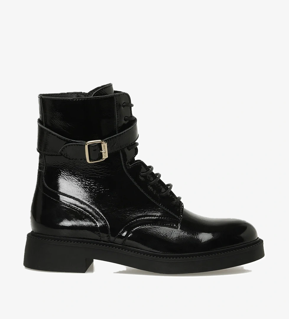 ZEDINA 5PR Siyah Kadın Düz Bot - Görsel 1