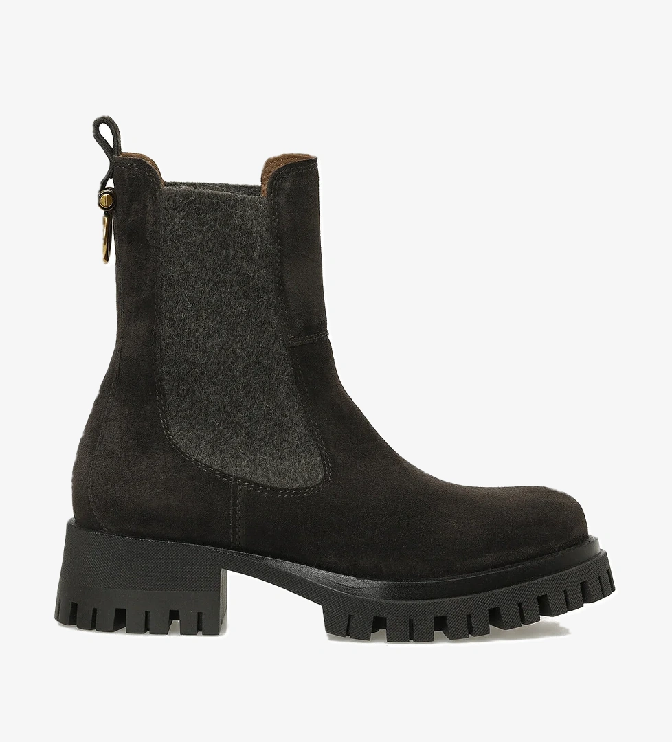 REGINA 5PR Füme Kadın Düz Bot - Görsel 1