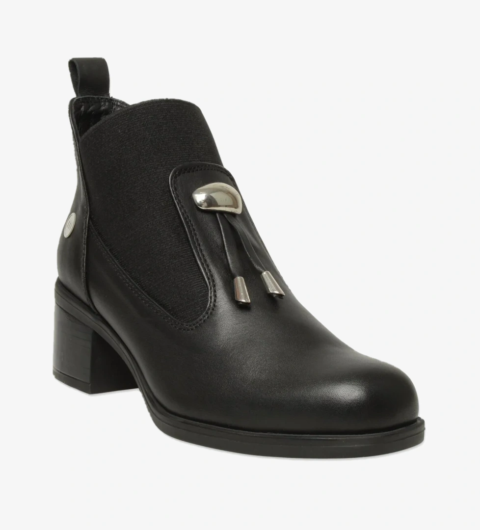 D25Kb-1805 Günlük Topuklu Siyah Kadın Bot