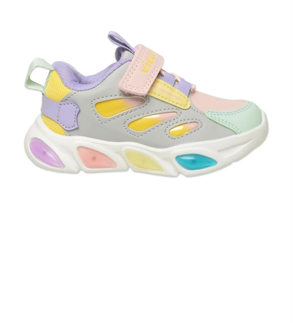Vicco 346.P25K.227 Lamb Patik Işıklı Phylon Gümüş Çocuk Spor Ayakkabı model görseli
