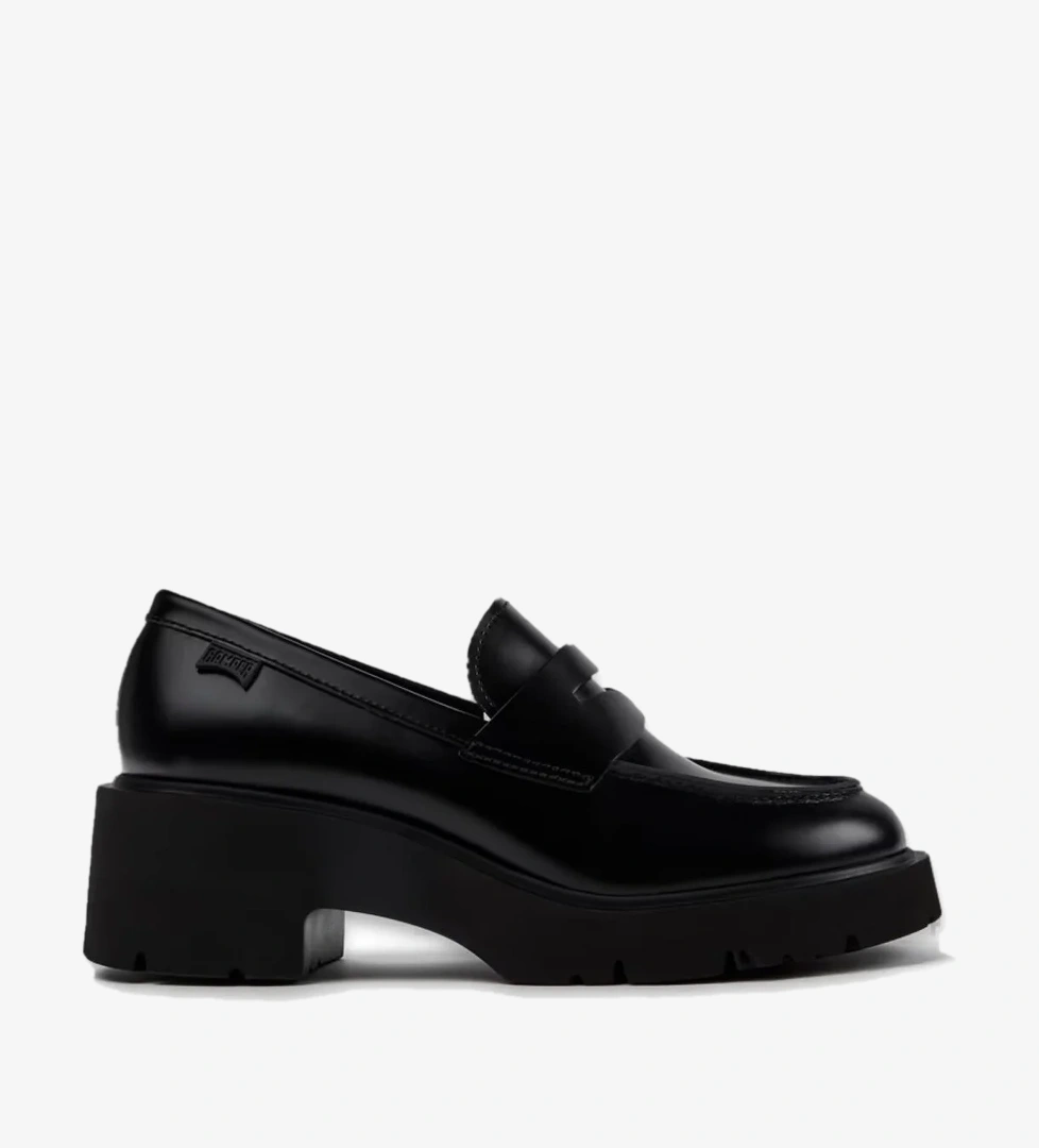 Camper K201425 Milah Makosen Deri Siyah Kadın Ayakkabı model görseli