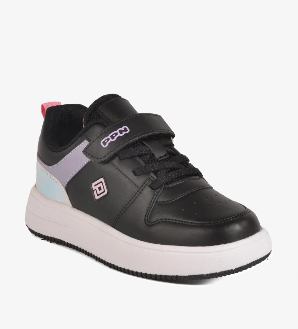 Pepino 1603 F Siyah-Lila-Pembe Hafif Bebek Spor Ayakkabı - Görsel 1