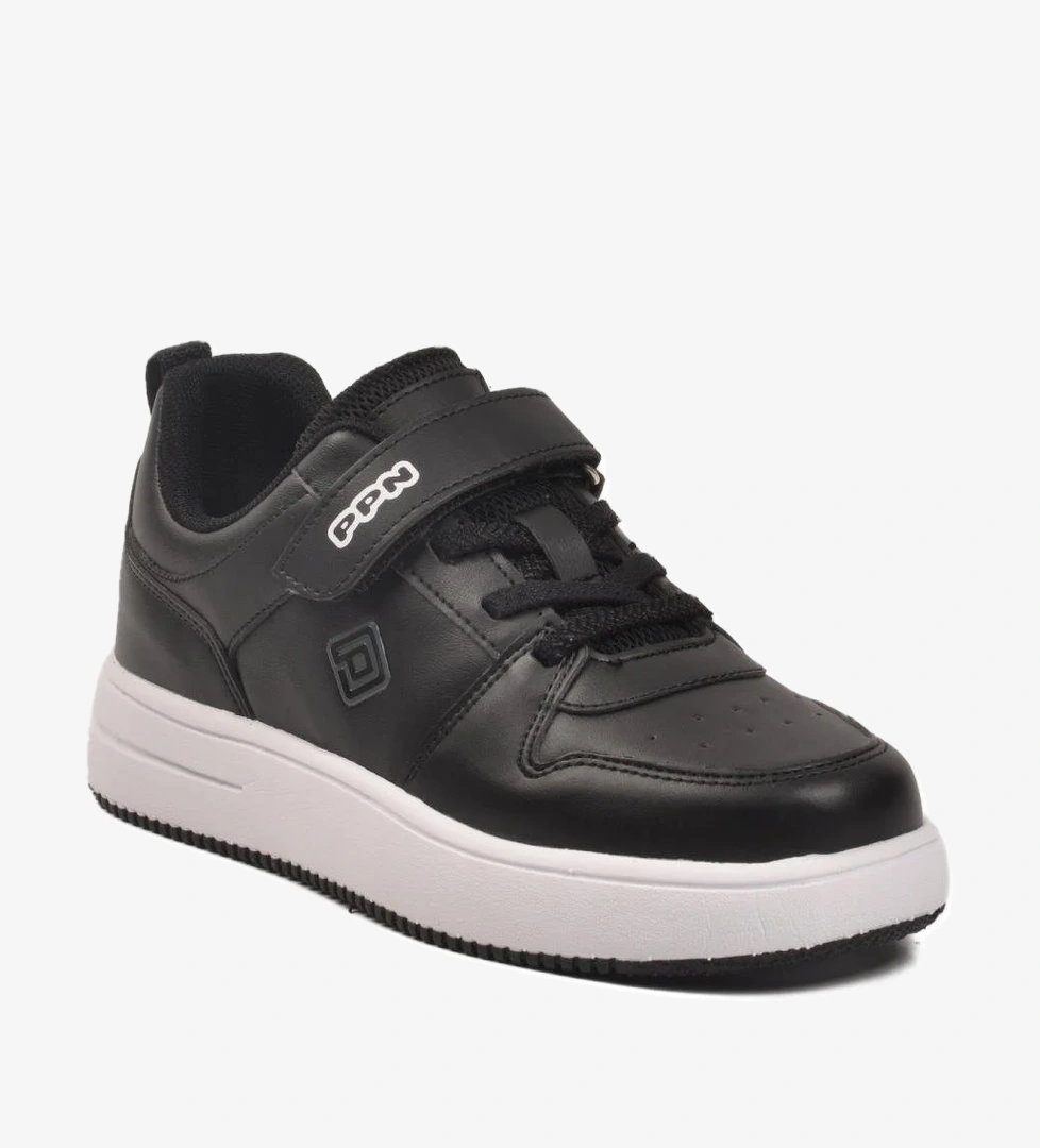 1603 F Siyah-Beyaz Mevsimlik Çocuk Spor Ayakkabı