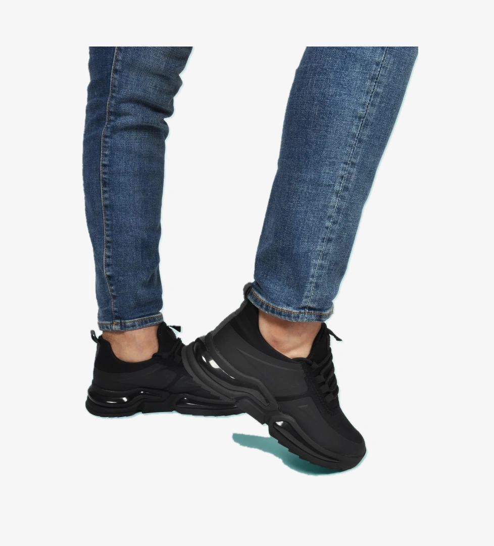 Than 836 M Siyah Fileli Erkek Spor Ayakkabı