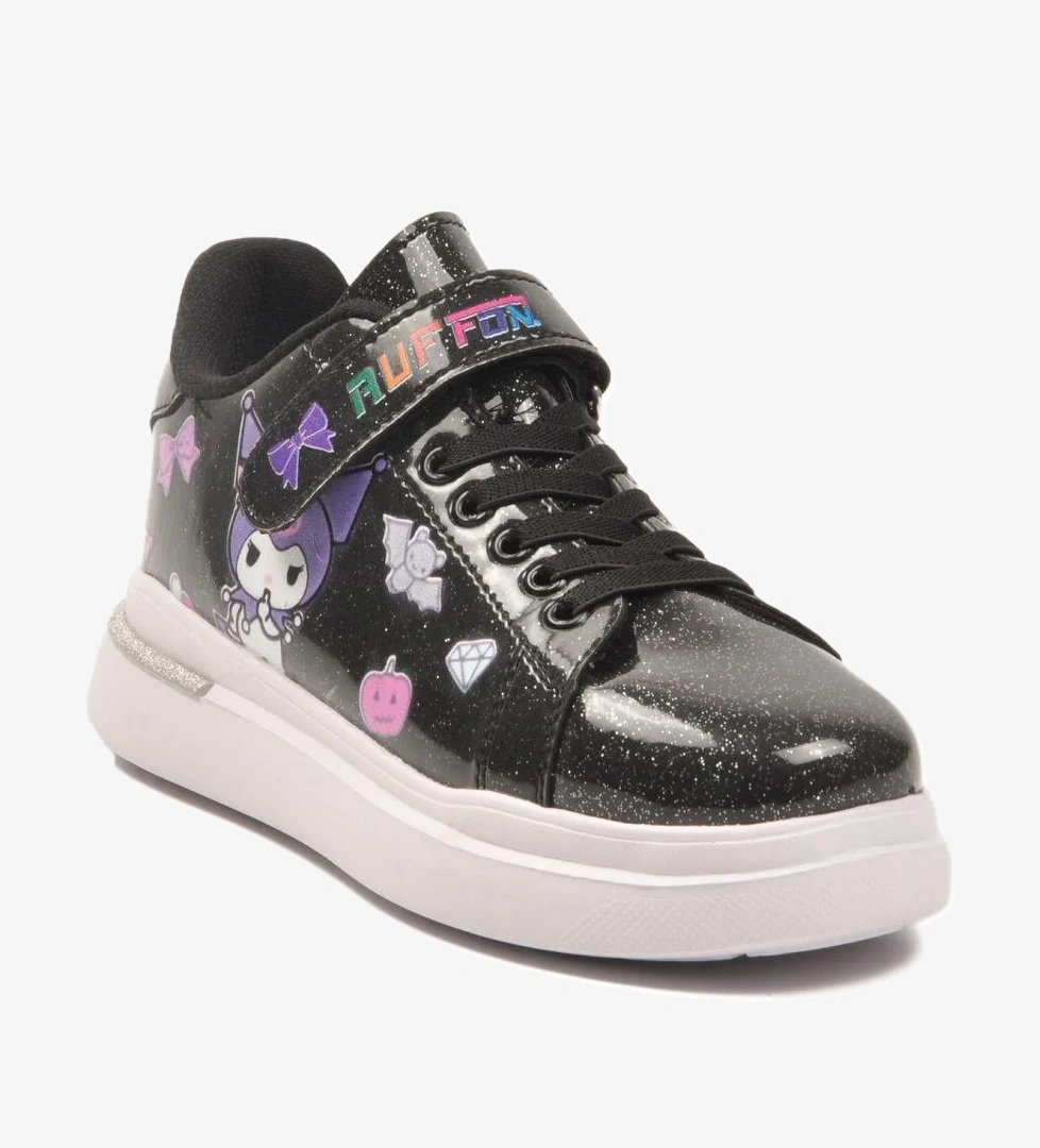 2540-26K F Lila Rugan-Simli Çocuk Spor Ayakkabı Ruffon