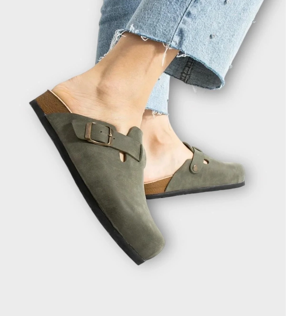 Mantar Taban Boston Birkens Model Günlük Sabo Unisex Ev Terliği HAKİ