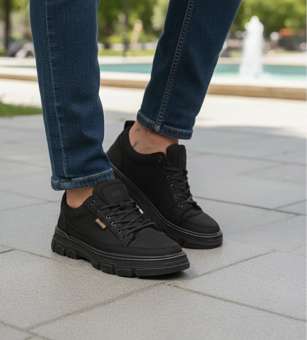 Bulldozer 260081 M Siyah Floter Nubuk Hakiki Deri Erkek Günlük Ayakkabı model görseli