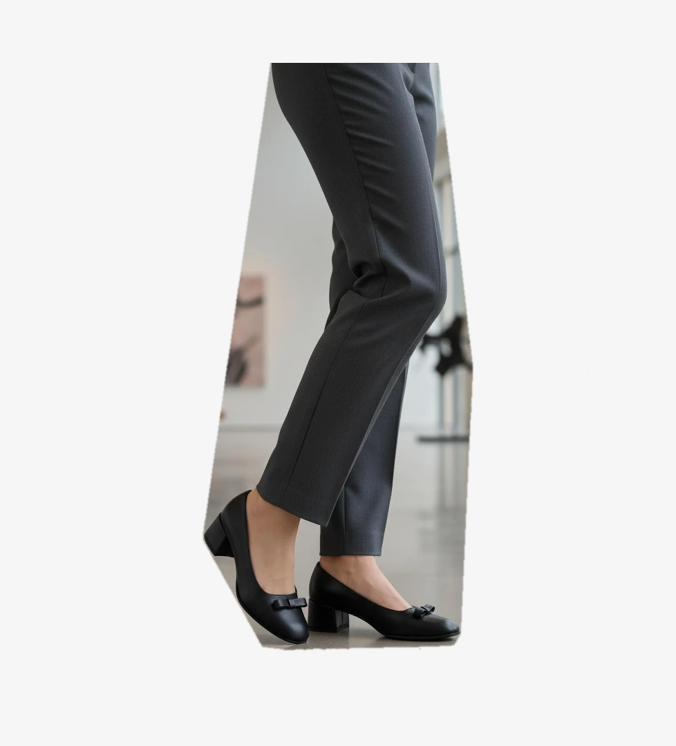 519081 Z Siyah Kadın Topuklu Ayakkabı - Görsel 1