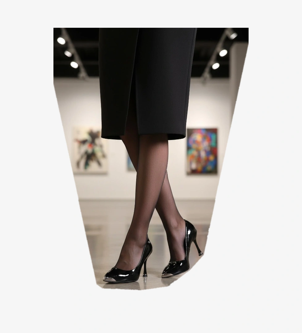 Siyah Rugan İnce Topuklu Kadın Abiye Ayakkabı PC-55118 Z