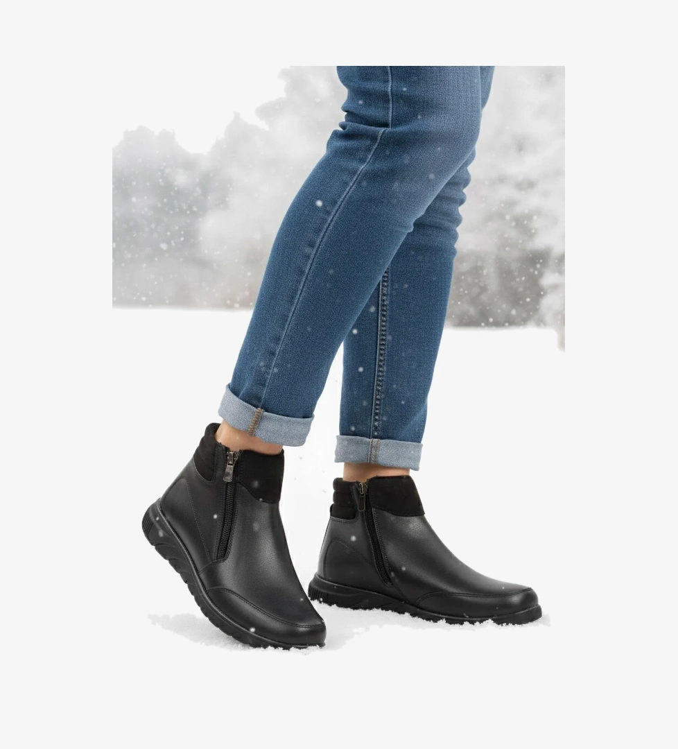 Ayakmod 293111 Z Siyah Cilt Kadın Bot model görseli