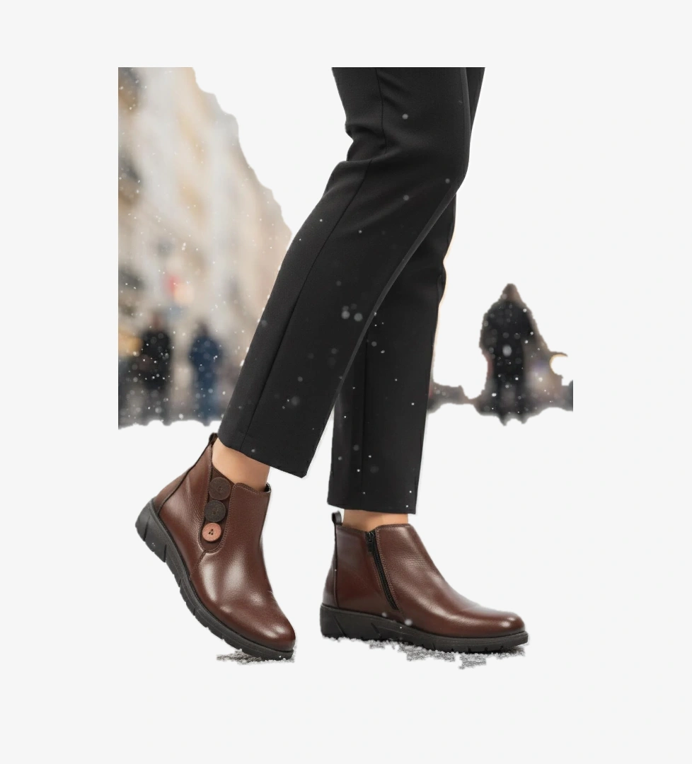 Voyager Z406 Z Kahve Hakiki Deri Kadın Bot model görseli