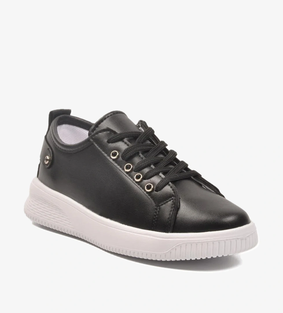 201 G Siyah-Beyaz Unisex Taşlı Mevsimlik Sneaker