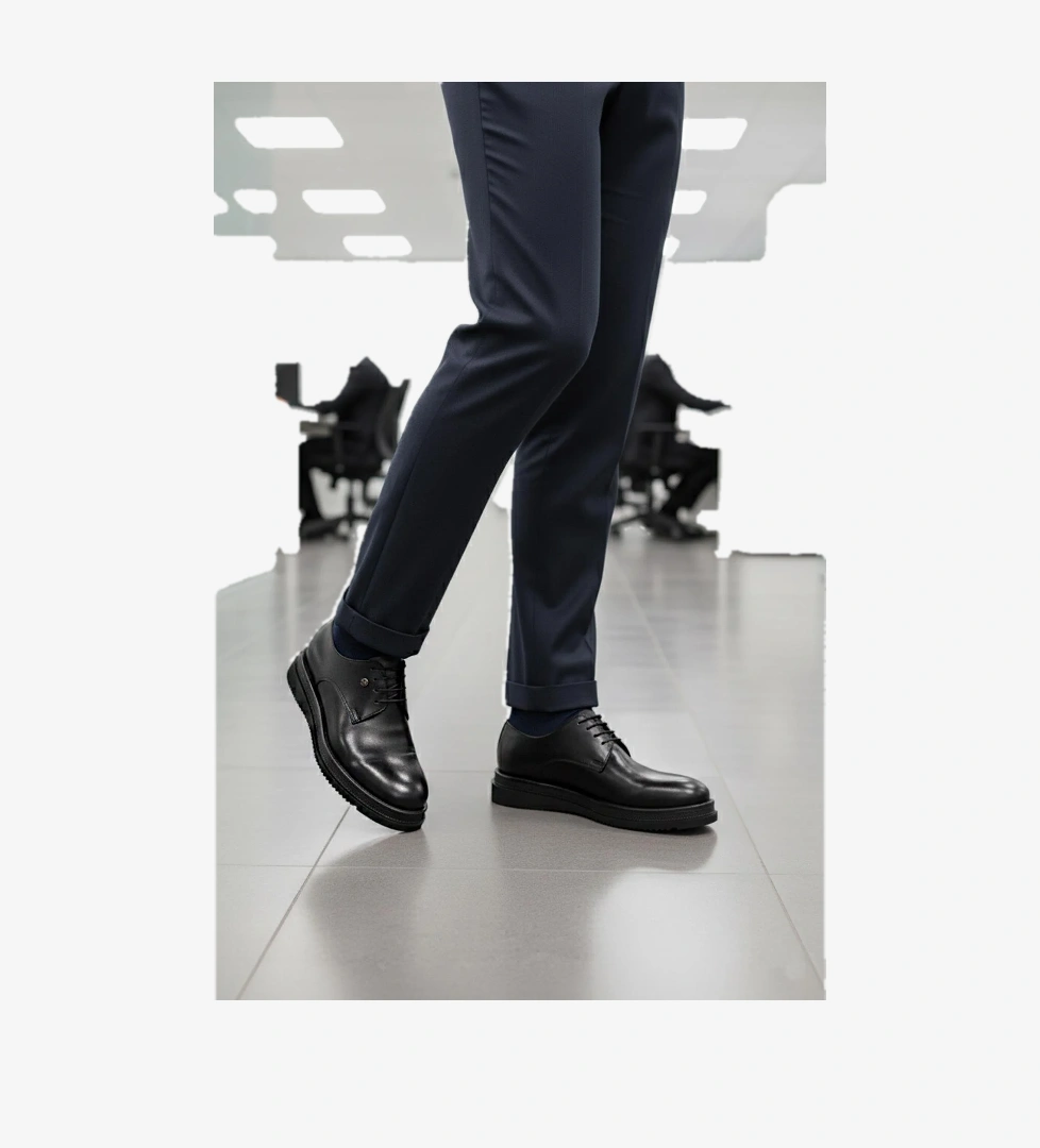 Pierre Cardin 361004 M Siyah Hakiki Deri Erkek Klasik Ayakkabı model görseli