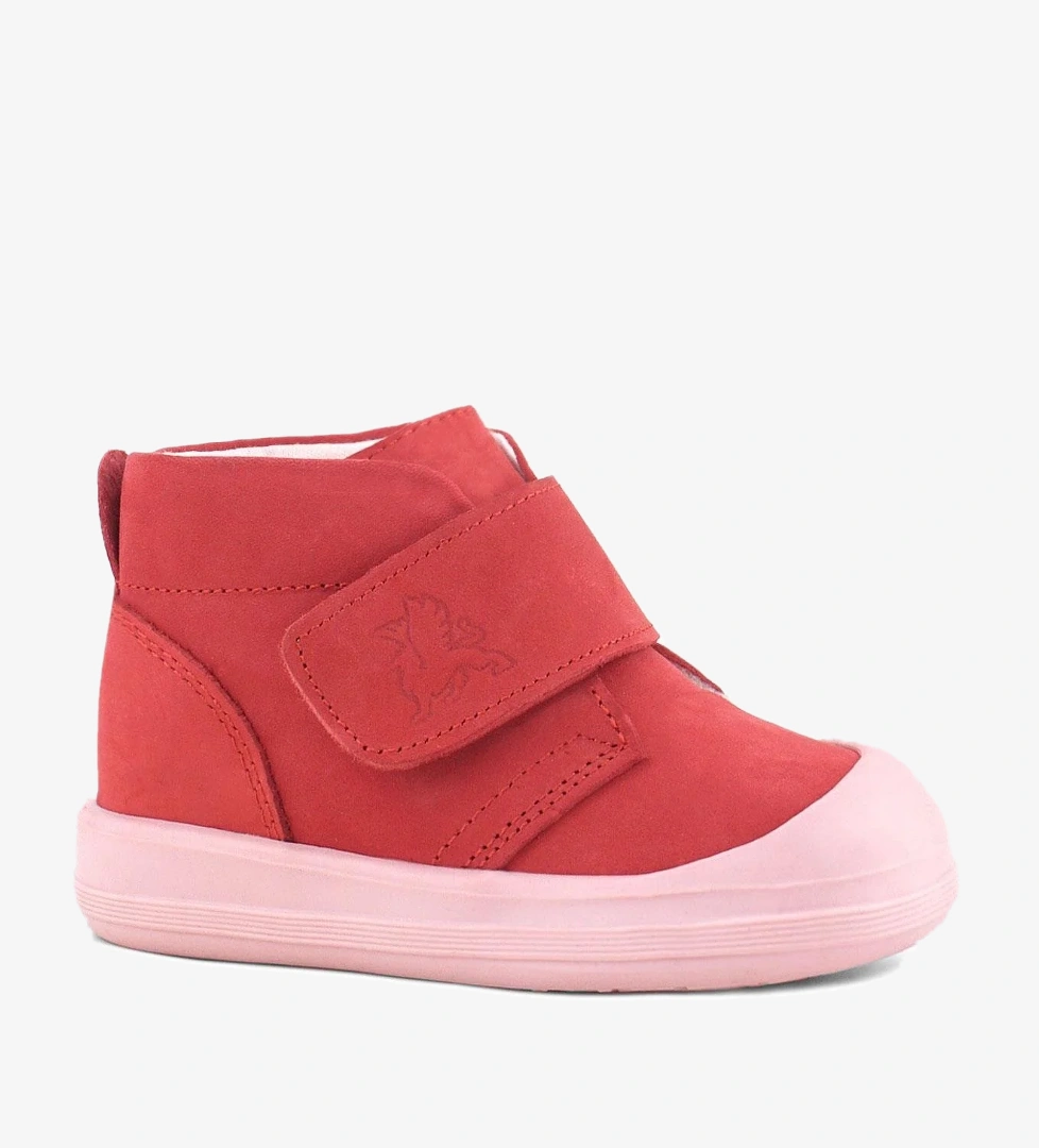 Rakerplus Yoohoo Hakiki Deri Nar Çiçeği Pembe Cırtlı Kız Bebek Bot model görseli