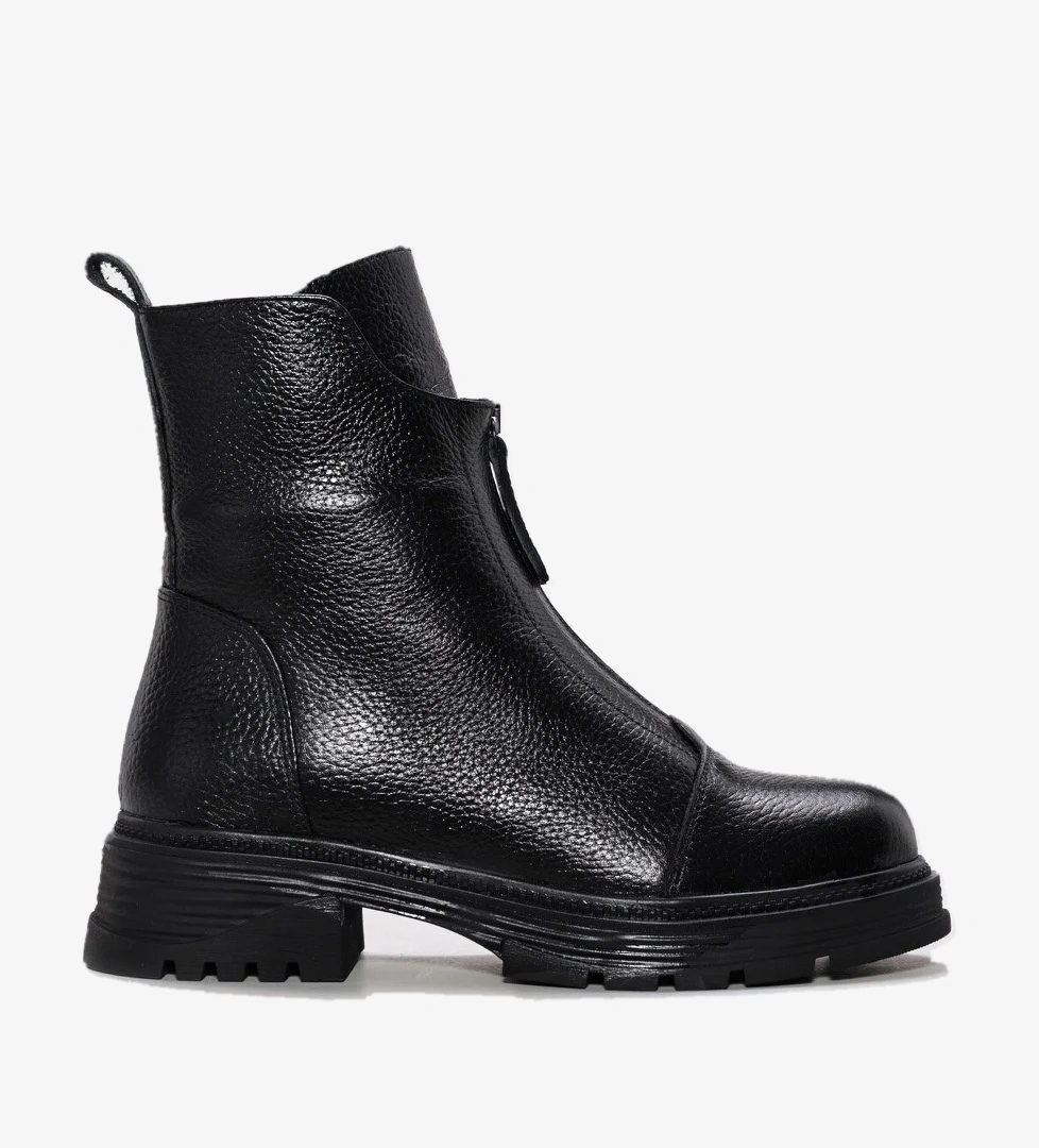 Fast Step Hakiki Deri Kürklü Kadın Klasik Bot 733KZA2308 model görseli