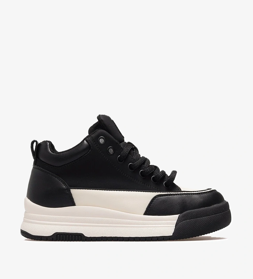 Guja Kadın Deri Sneaker Bot 25k 25k301-1 Z Kahve Siyah model görseli