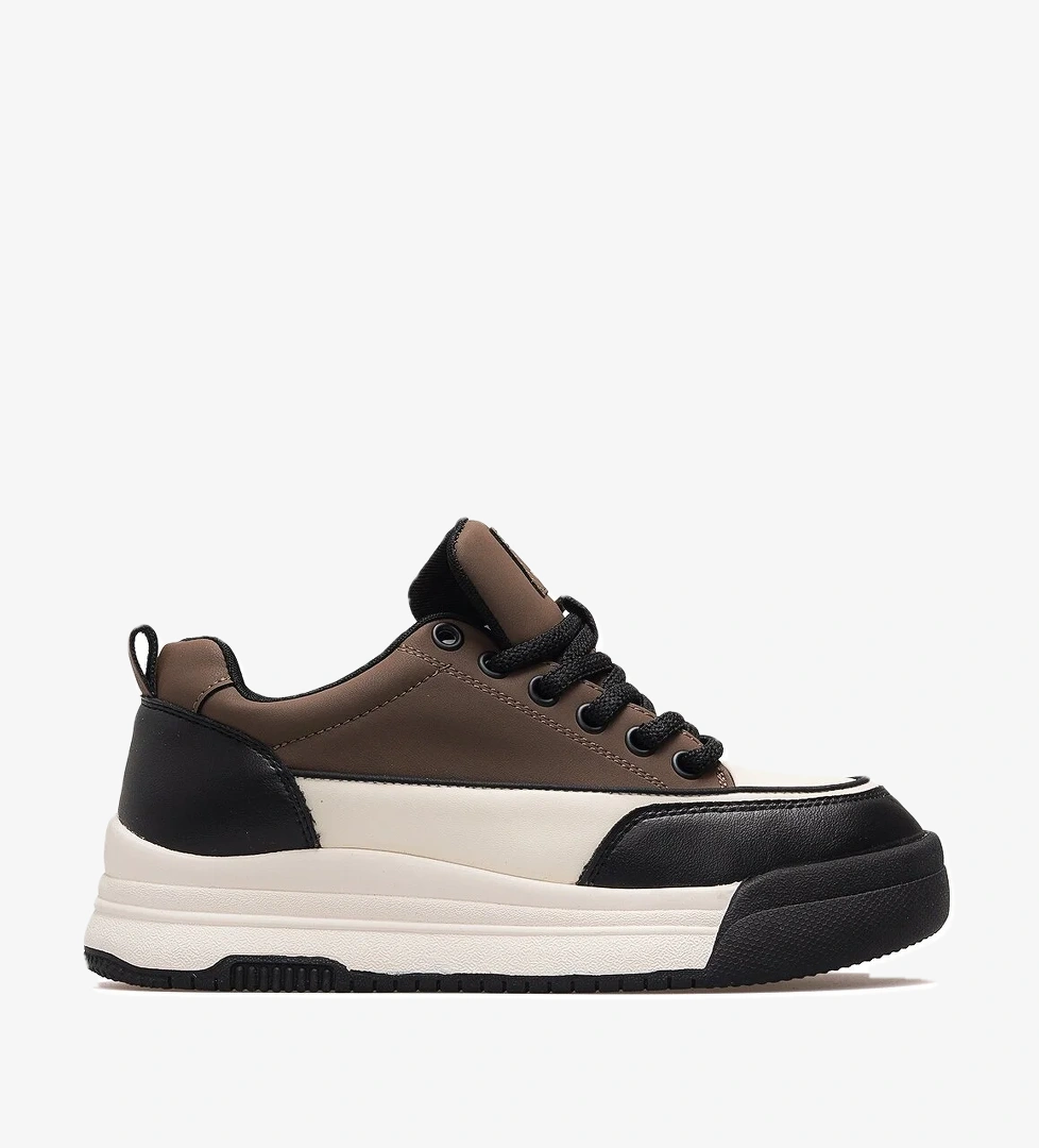 Kadın Deri Sneaker Bot 25k 25k301 Z Kahve