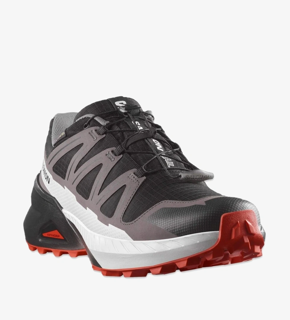 478538 Speedcross Peak Gtx Outdoor Patika Koşusu Siyah-Kırmızı Erkek Spor Ayakkabı